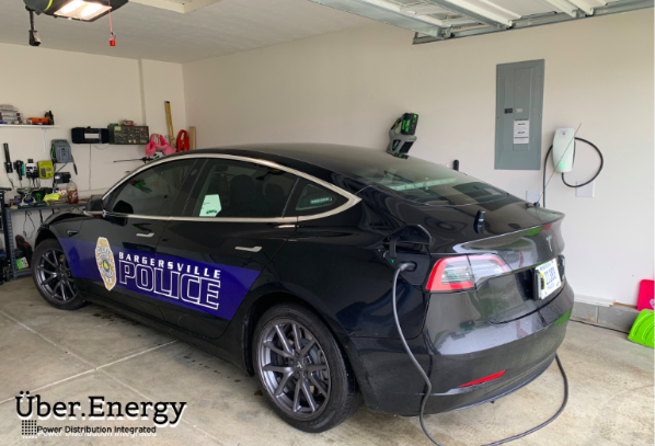 bargersville police tesla charger